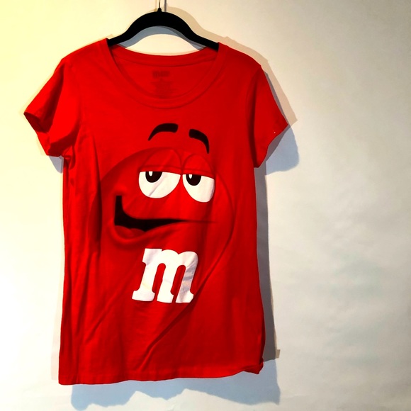 Tops | Red Mm Logo T Size Xl | Poshmark